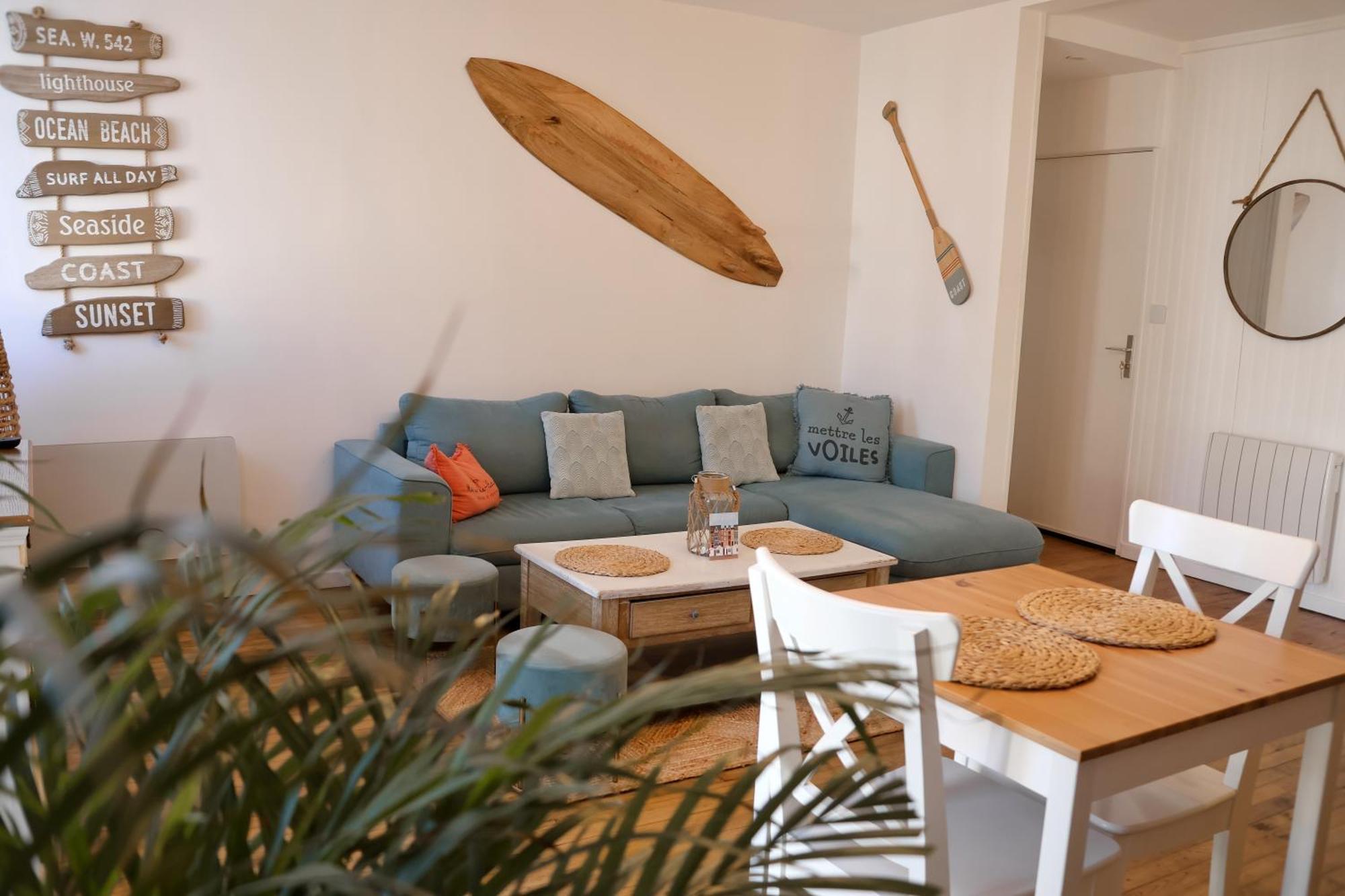 Le 8 ∙ Appartement Cosy Avec Balcon Vue Sur Mer メール・レ・バン エクステリア 写真